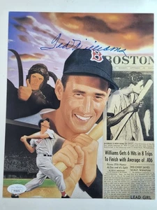 Ted Williams BIG AUTO Signed 8x10 Photo Boston Red Sox Autograph JSA #YY46452 - Picture 1 of 4
