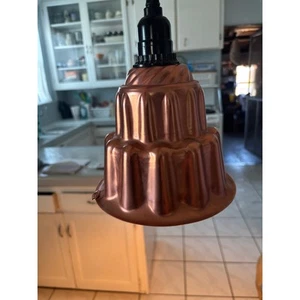 Upcycled Jello mold Hanging Light - Picture 1 of 8