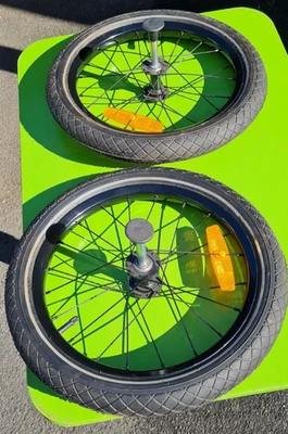 Räder von Fahrradanhänger Gr. 16" x 1,95 schwarz neuwertig - Bild 1 von 3