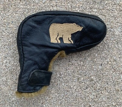 Golden Bear Jack Nicklaus Leather Blade Putter Cover.  L@@K!!! - Image 1 of 4