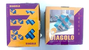 Sistema de almacenamiento creativo Diagolo para discos DVD/CD - original claro / totalmente nuevo - Imagen 1 de 3