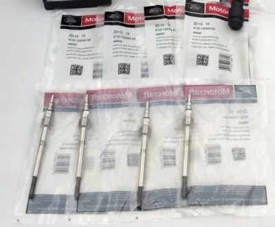 New Motorcraft ZD13 glow plugs Kit For 04-10 Ford F250 F350 6.0L  4C3Z-12A342-AA - Image 1 of 4