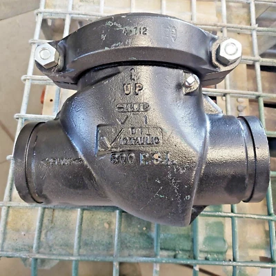 Victaulic 712 Swing Check Valve 4" Grooved Both Ends, 300-psi CWP, V040712PT2 - Image 1 of 4