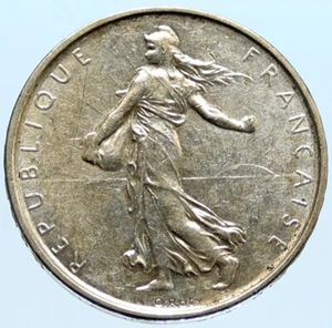 1962 FRANCE La Semeuse French SOWER WOMAN Old LARGE Silver 5 Francs Coin i96634 - Picture 1 of 3