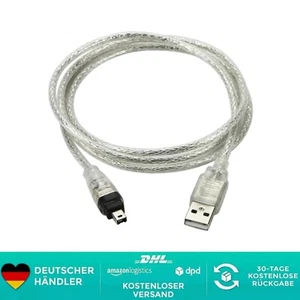 Firewire Kabel USB 2.0 auf IEEE 1394 4Pin 1m für Sony DCR DV - Bild 1 von 2