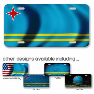 High Grade Aluminum License Plate - Flag of Aruba (Aruban) - Many Options - Picture 1 of 10