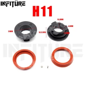 2Pcs H11 Car LED Headlight Bulb Adapter Holder Base Sockets Headlamp Retainers - Picture 1 of 3