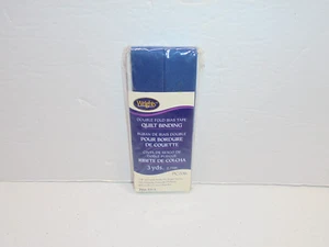 Wrights Bias Tape Double Fold Quilt Binding BLUE 3 Yards 7/8" wide - Picture 1 of 2