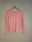 Forever 21 Pink Long Sleeve Open Back Blouse, Size S