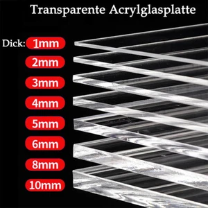 Durchsichtige Kunststoff Blatt Laserschneiden Guss Dicke 1mm bis 10mm Für DIY - Bild 1 von 14