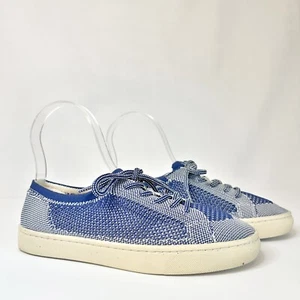 Soludos Ashore Eco Knit Sneaker Navy Blue White Women’s Size US 6.5 - Picture 1 of 12