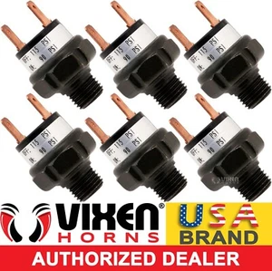 6 PACK 90-115 PSI AIR PRESSURE SWITCH VALVE F/HORN COMPRESSOR TANK 12V VXA7115-6 - Foto 1 di 4