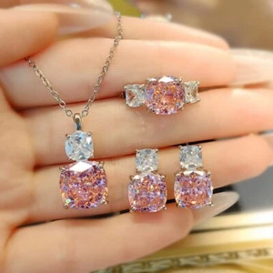 Crystal Jewellery Set Earnings, necklace, Ring Birthday Gift Anniversary jewelry - Picture 1 of 11