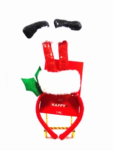 NWT Christmas Headband Costume Accessories Adults Kids 11.8"X6.3" Seasonal - Picture 1 of 4