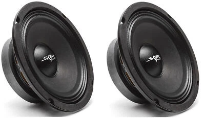 (2) NEW SKAR AUDIO FSX65-4 6.5-INCH 4 OHM 300W MAX CAR PRO AUDIO SPEAKERS - PAIR - Image 1 of 4