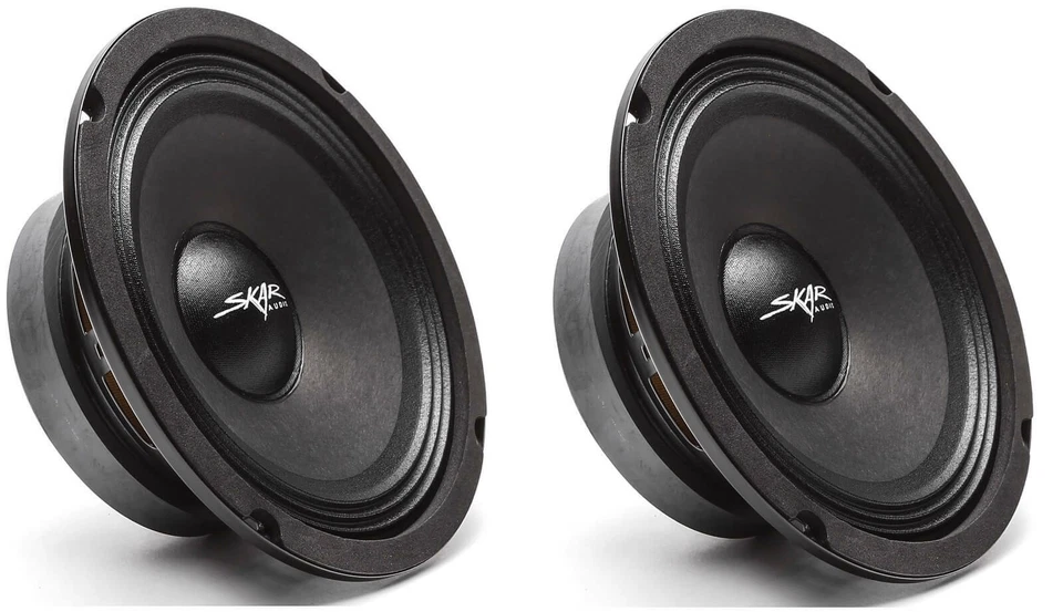 (2) 全新 SKAR 音频 FSX65-4 6.5 英寸 4 盎司 300W MAX 汽车专业音频扬声器-一对 — 第 1/4 张图片