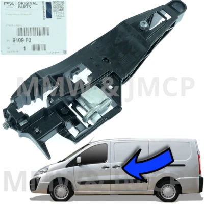 Passend für Peugeot Expert Jumpy Fiat Scudo 2007- Schiebetür Griff Halter Links - Bild 1 von 4