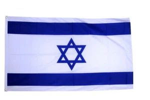 ISRAEL FLAG 5' x 3' Israeli Flags Star of David IDF State of Israel Flags - Picture 1 of 2