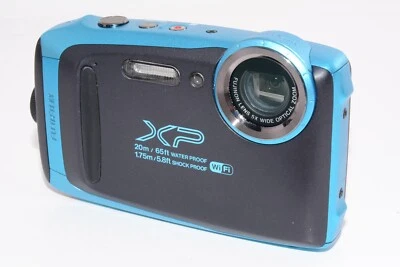 [Exc+3]FUJIFILM Waterproof Camera XP130 Sky Blue FX-XP130SB From JAPAN #u7270 - Image 1 of 4