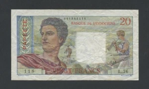 TAHITI 20 francs 1963 Krause 21c Banknotes - Picture 1 of 2