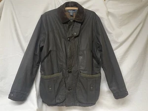 Vintage Polo Ralph Lauren Medium Jagd kariert gefüttert Chore Mantel Cord Kragen - Bild 1 von 22