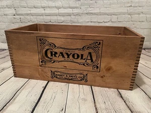 Vintage Crayola Crayons Shipping Crate Replica - Man-cave, Decor, Storage - Picture 1 of 2