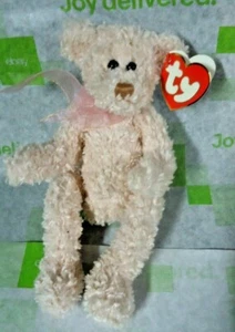 Lindo Peluche Ty Attic Treasures Colección Rosa Escarlata Malva-alous Oso con Etiquetas - Imagen 1 de 4