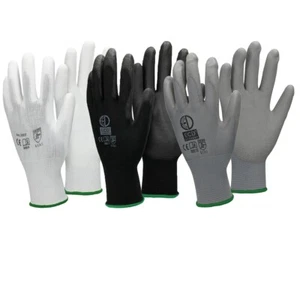 Guantes de trabajo guantes mecánicos 24 pares S-XXL guantes de montaje nailon - Imagen 1 de 4