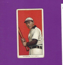 1909 1911 T206 baseball card Fred Snodgrass New York Giants G/VG  Polar Bear