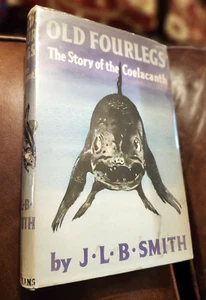 The Coelacanth, Old Fourlegs, by J.L.B. Smith, 1956, 1st??, HBDJ, Illustrated - Imagen 1 de 6