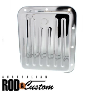 Chrome C4 Ford Transmission Pan Case Fill With Gasket Falcon Mustang Hot Rod - Bild 1 von 5