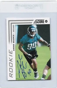 2012 Score #303 Andre Branch Jaguars Signed Auto *K8897 - Picture 1 of 2