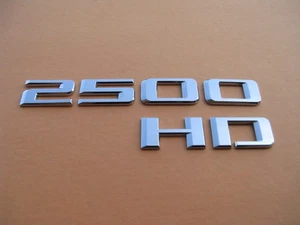19 20 21 22 23 24 GMC SIERRA 2500 HD SIDE CHROME 1 EMBLEM LOGO BADGE SIGN A46141 - Picture 1 of 5