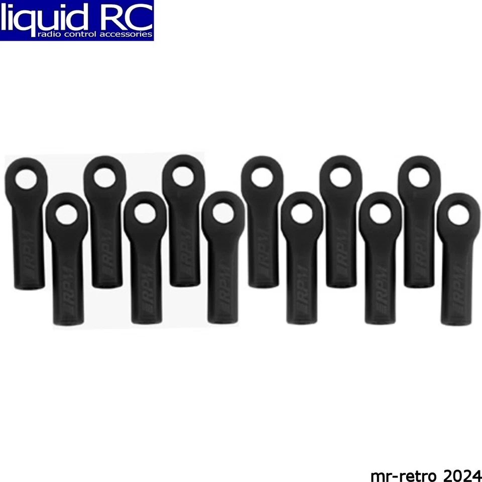 RPM R/C Products 80512 Rod Ends Long Black 1:10 TRA Nitro Slash - Image 1 of 1
