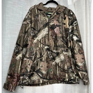 Cabela's Dry Plus Revolution Fleece Pullover Jacket Hooded Break Up Camo Mens XL - Picture 1 of 11