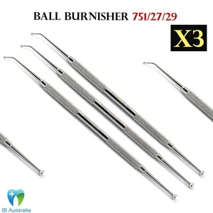 Dental Composite Filling Ball Burnisher Precision Hand Instrument Restorative X3 - Bild 1 von 4