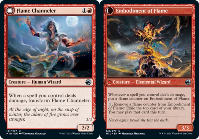 x1 Flame Channeler // Embodiment of Flame - Innistrad: Midnight Hunt - NM - MTG - Image 1 of 1