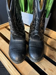 Smart Fit Cowboy Western Boots Little Kids toddler Youth US Size 10 black - Picture 1 of 7