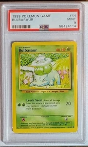 1999 Pokémon Unlimited BULBASAUR 44/102 PSA 9 PERFECT CENTERING - FRESH SLAB - Picture 1 of 3