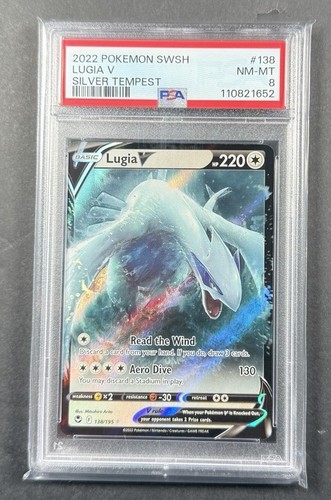 CARTA POKÉMON ULTRA Rara Lugia V Alternative Art Silver Tempest 186/195