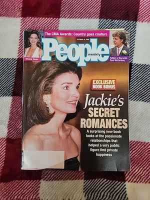 People Mag. Oct. 12 1998 Jackie's Secret Romances, Exclusive Book Bonus Unread  - Image 1 of 4