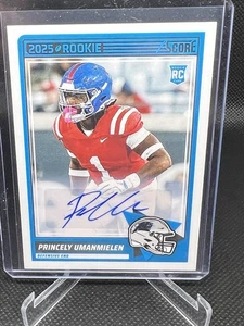 2025 Panini Score Football - Princely Umanmielen RC Auto #86 Carolina Panthers - Bild 1 von 2