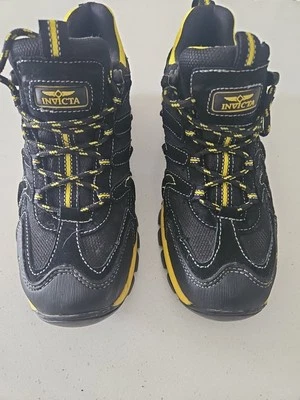 Zapatilla deportiva/zapato/senderismo Invicta para hombre talla 8 de Estados Unidos # YLB 3060 negra y amarilla. NUEVO Foto 1 de 4