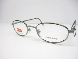 3M Eyeglasses Vintage Alpha Metal Olive Classic Oval 49 Eye NOS Narrow Retro - Picture 1 of 7