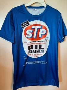 Men's STP Oil Treatment T-Shirt Size Small Blue--NEW--w/o tags - Picture 1 of 3