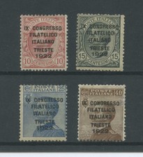 REGNO 1922 CONGRESSO FILATELICO 4V. 8 ** CERT.