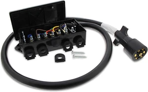 7 Pin Anhänger Kabelbaum Stecker Inline Anhängerkabel - Roj Stecker Anhängerkabel Wi - Bild 1 von 12
