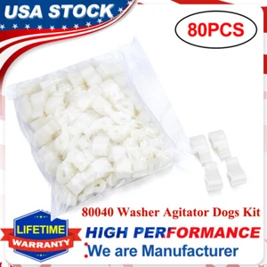Pack Of 80 Agitator Dogs For Whirlpool Kenmore Washer 80040 285770 285612 387091 - Picture 1 of 12