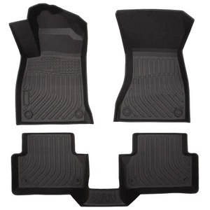 Floor Mats Liner Black Set for 2017-2021 Audi A4 / S4 / A4 All-Road - Picture 1 of 10