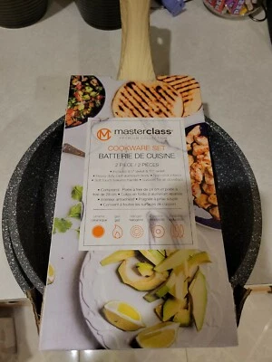 Juego de utensilios de cocina premium MASTERCLASS sartén de 2 piezas de 11 pulgadas y 9,5 pulgadas Foto 1 de 3